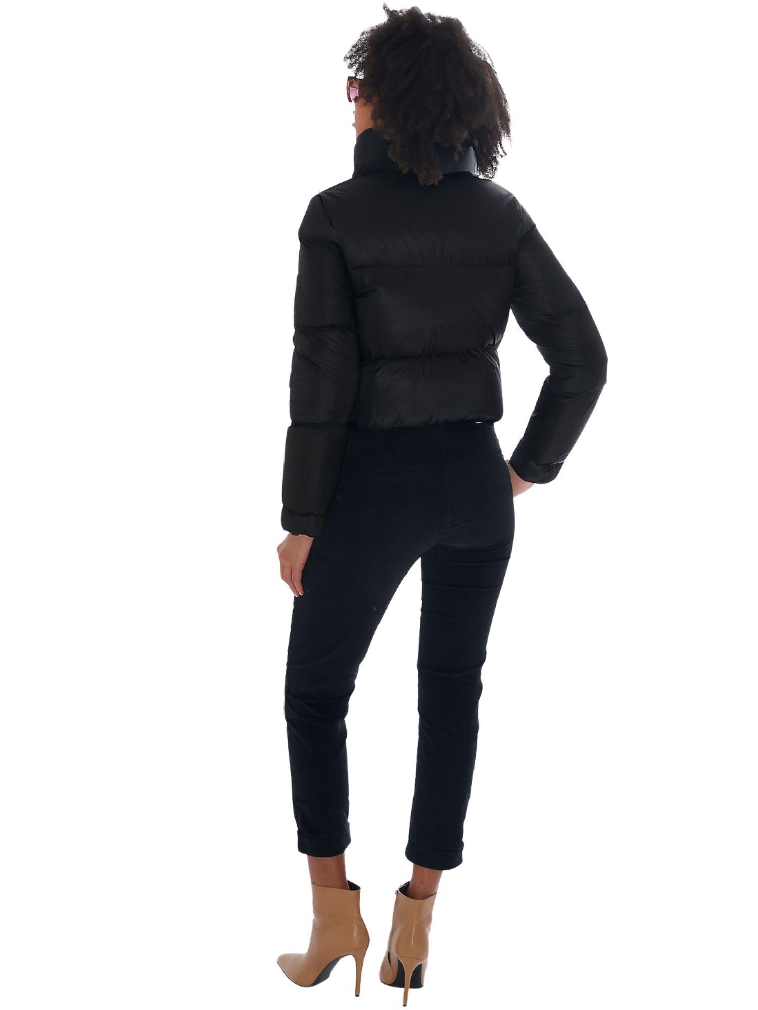 Yes Zee Giubbino Cropped Donna Nero J059 O100 0801 YES ZEE 