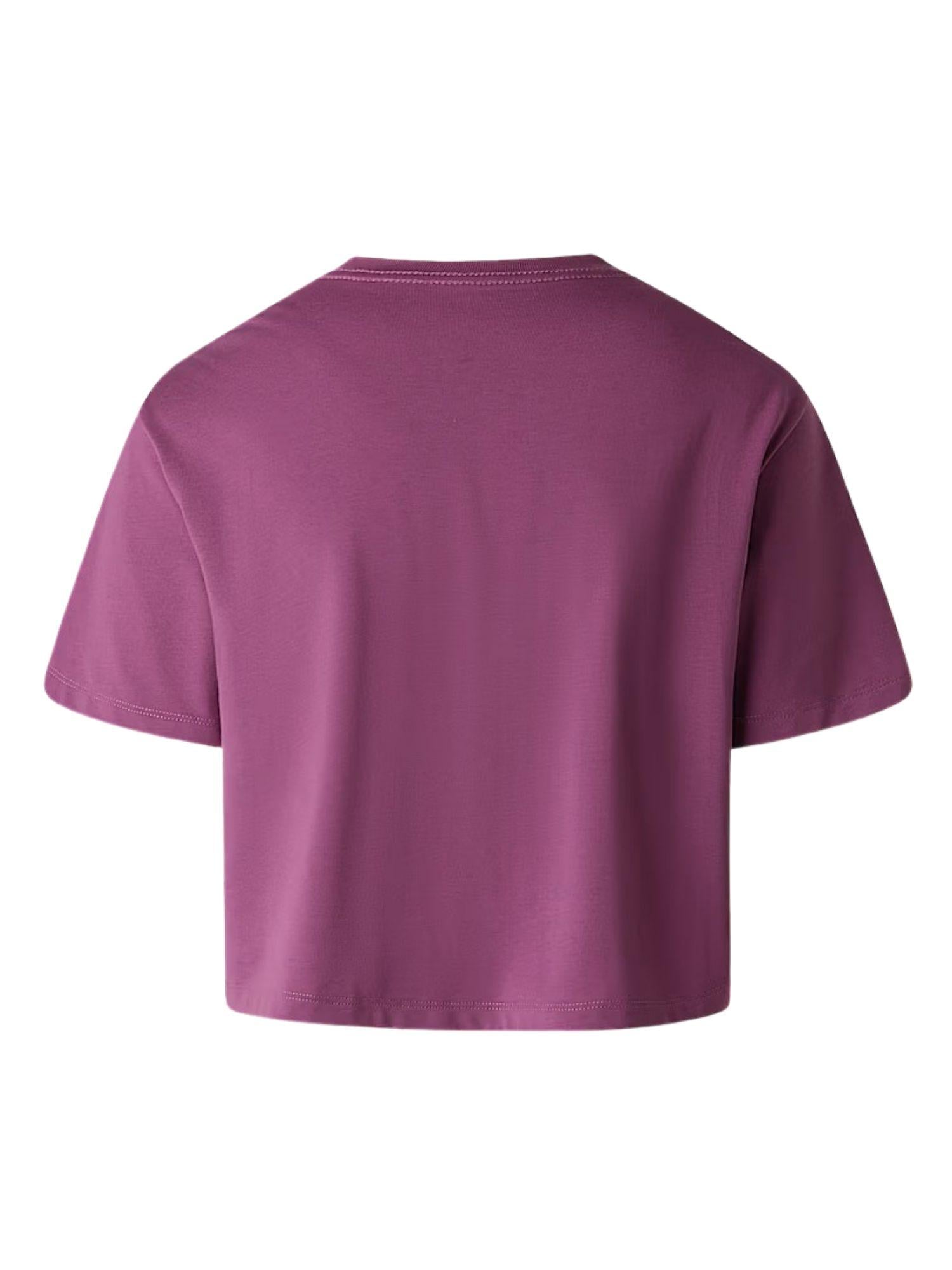 The North Face T-Shirt Donna Chroma Purple Evolution Simple Dome Cropped Relaxed NF0A8FDH G4Y THE NORTH FACE 