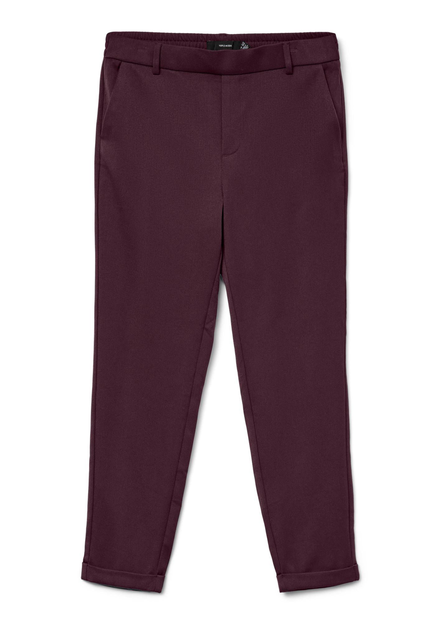 Vero Moda VMMAYA Vita media Pantaloni Donna Viola 10225280 Winetasting VERO MODA 