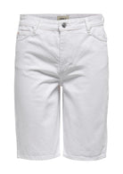 Only Bermuda Donna Sonny Bianco Denim 15256709 White ONLY 