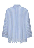 Only Camicia Donna Graces Bianca a Righe Azzurre 15343165 Serenity BRIGHT WHITE ONLY 