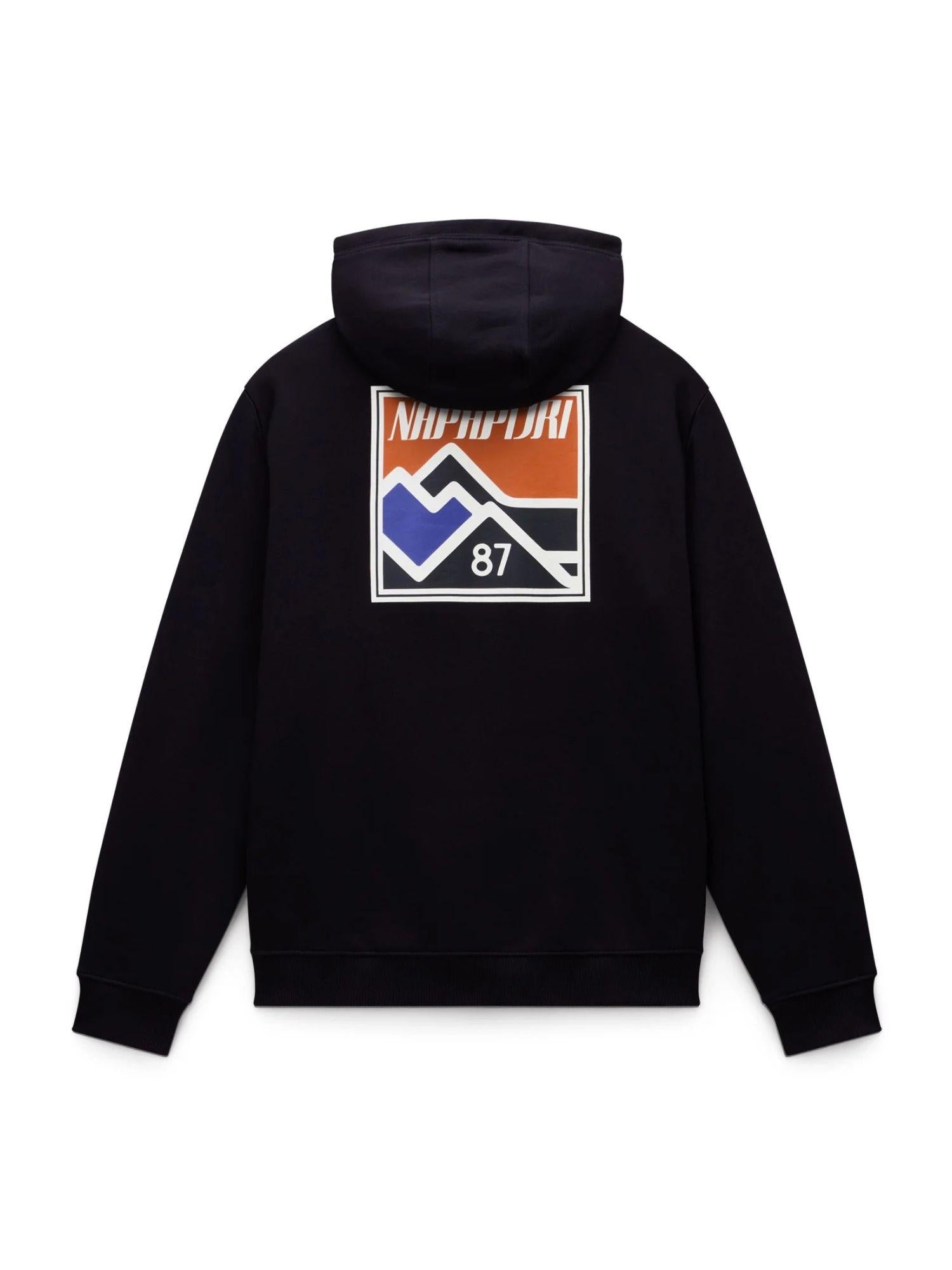 Napapijri Felpa Uomo con Cappuccio Guide Nero NP0A88V4 941 NAPAPIJRI 