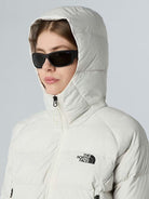 The North Face Giacca in Piumino con Cappuccio Donna Hyalite White Dune NF0A8E75 QLI THE NORTH FACE 