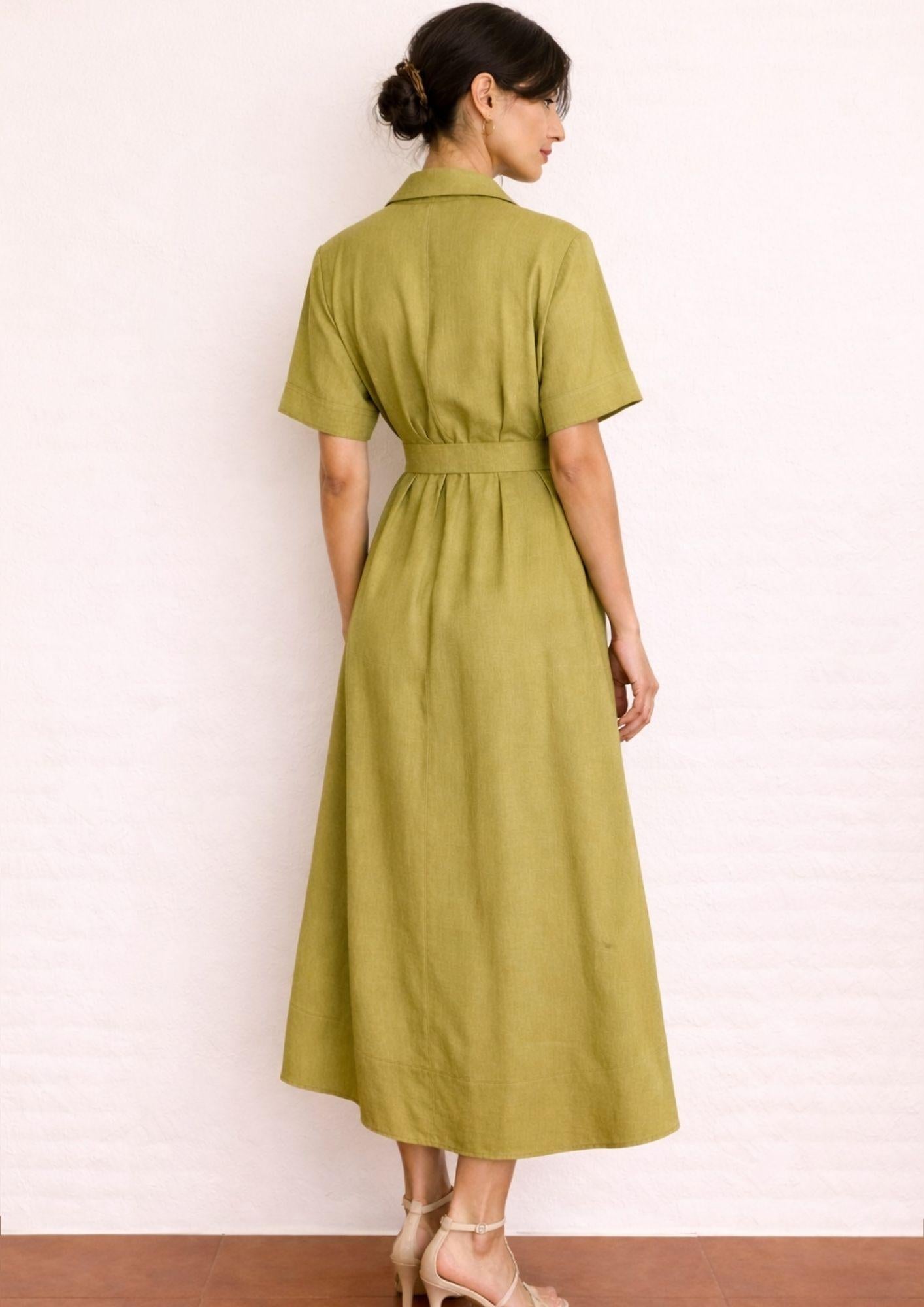 Emme Marella Abito Donna Emmdetto Verde Mela 2615221082200 009 EMME MARELLA 