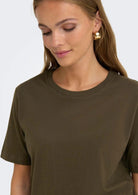 Jacqueline De Yong T-Shirt Donna Rex Marrone Ardesia 15344612 Slate Black JACQUELINE DE YONG 