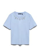 Vero Moda T-Shirt Donna Sif Azzurra 10330329 Brunnera Blue VERO MODA 