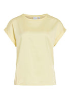 Vila Top Donna Viellette Giallo Pastello 14059563 Pastel Yellow VILA 