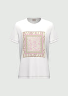 Emme Marella T-Shirt Donna Bianca Stampa Rosa Foulard 2615971051200 002 EMME MARELLA 