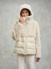 Veste d'hiver Blauer Fanevil pour femme, gris matin