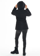 Yes Zee Cappotto Softshell con Cappuccio e Coulisse Donna Nero O088 M200 0801 YES ZEE 