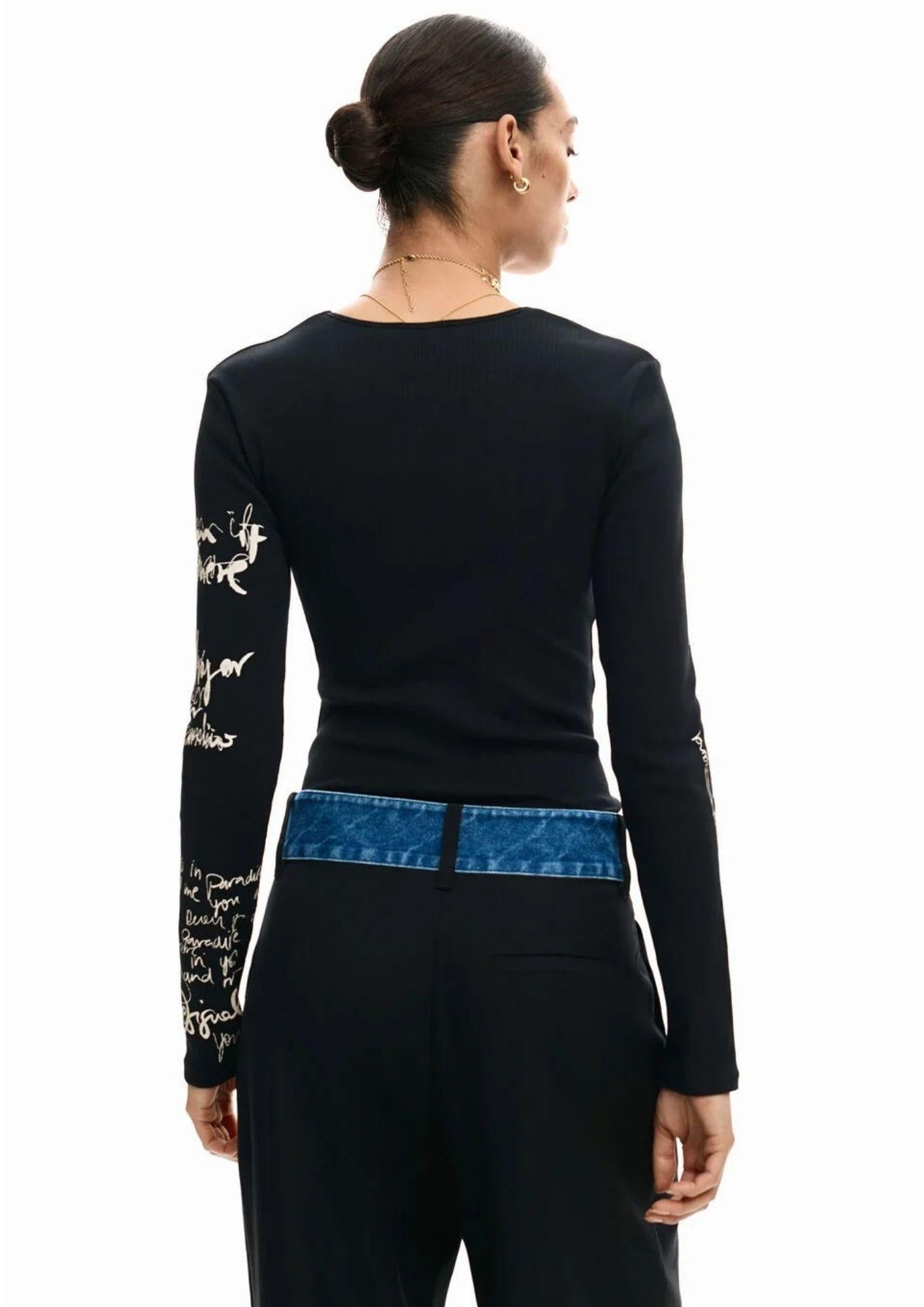 Desigual T-Shirt Donna Zagreb Nera 26SWTK18 2000 DESIGUAL 