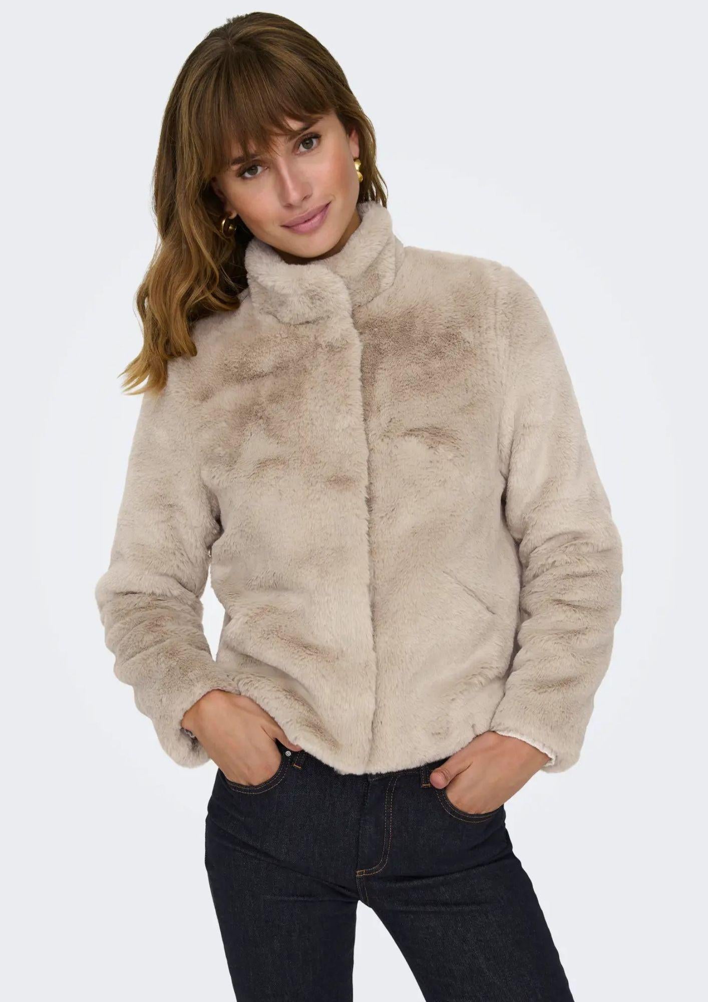 Giubbino Donna Only Onlnewvida Beige 15295423 Humus ONLY 