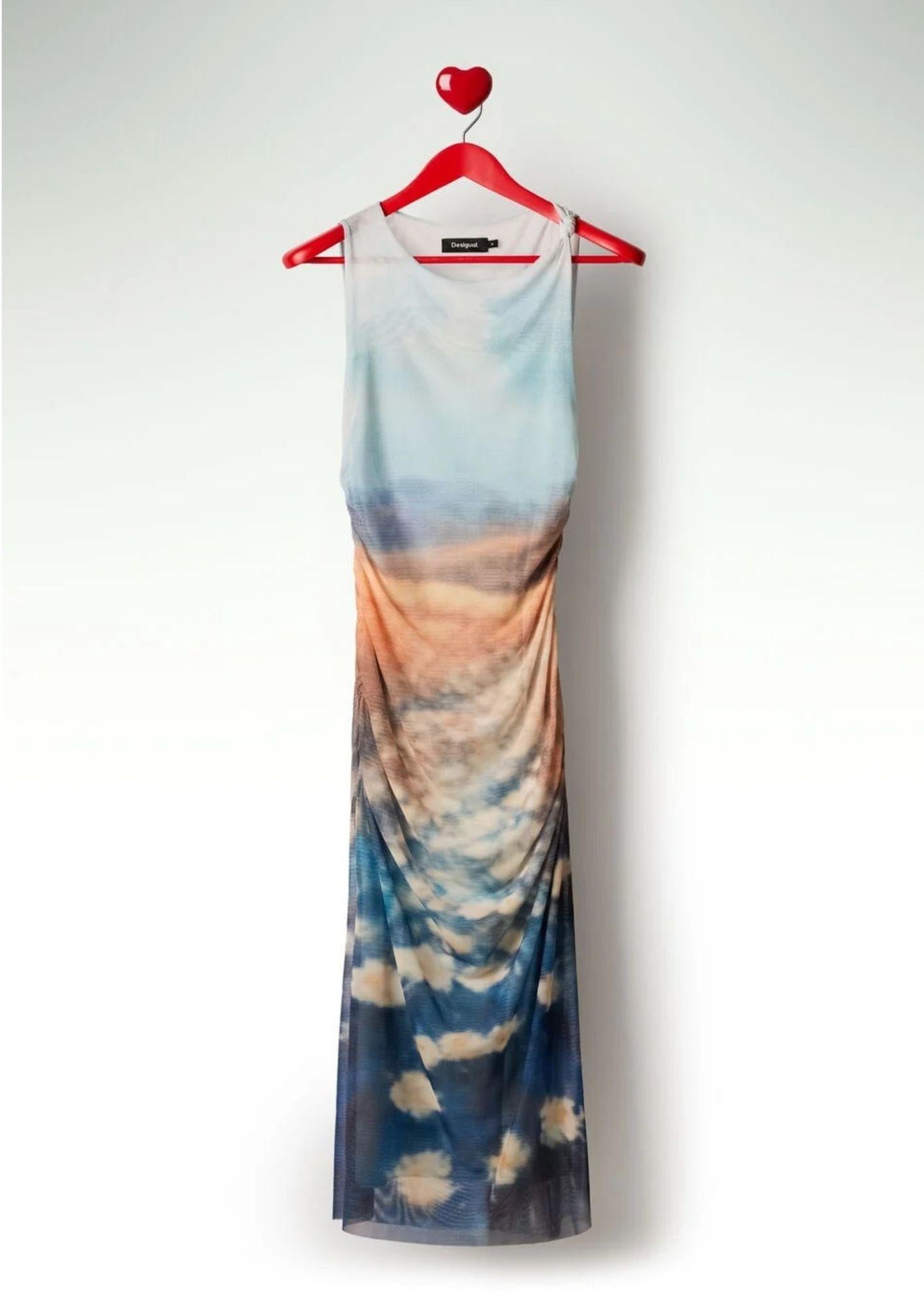 Desigual Vestito Donna Vestvermont Azzurro 26SWVK28 5045 DESIGUAL 
