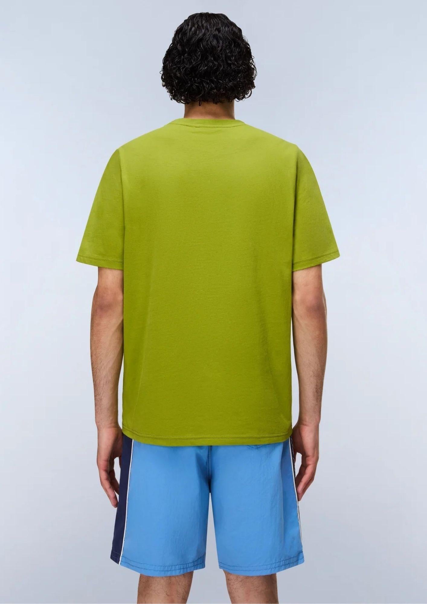 Napapijri T-Shirt Uomo Phos Verde NP0A4G5A G3B NAPAPIJRI 