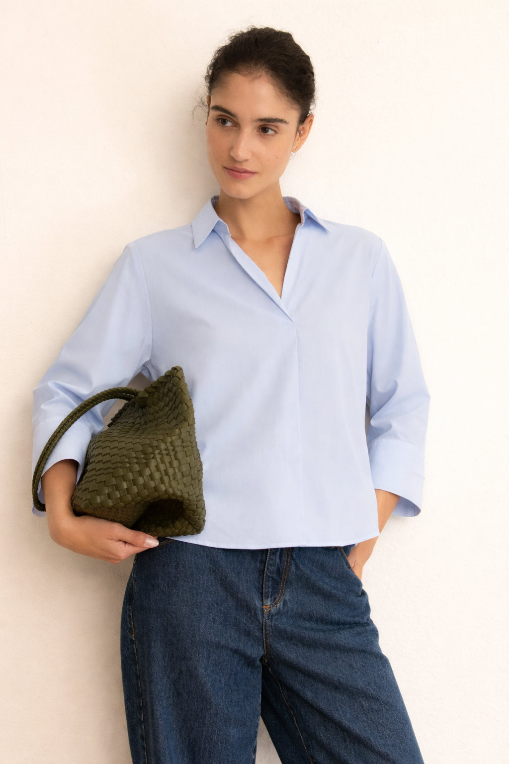 Emme Marella Blusa Donna Emmadorno Azzurra 2615111091200 003 EMME MARELLA 