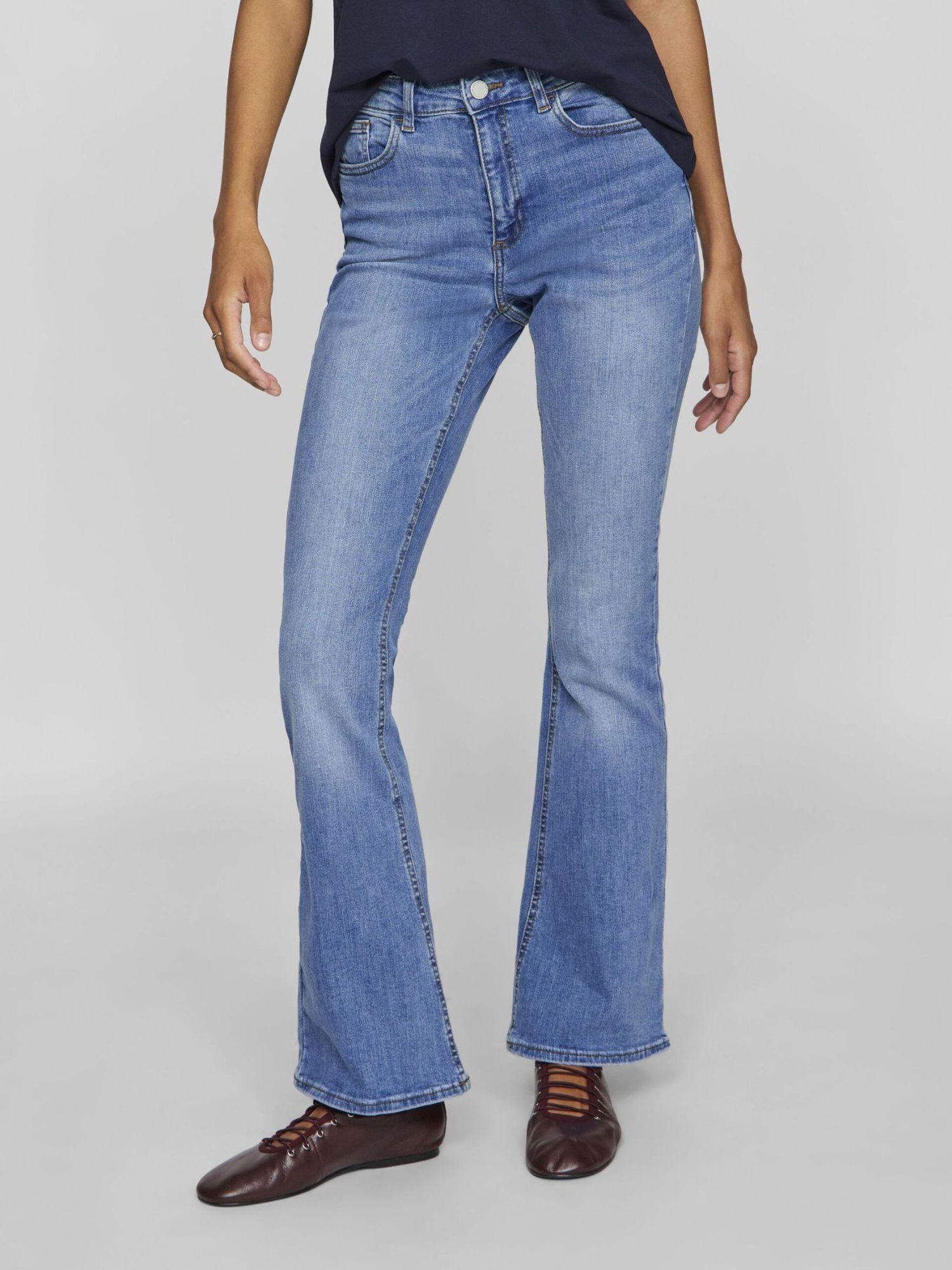 Vila Pantaloni a Zampa Donna Light Blue Vibetty 14105100 Light Blue Denim VILA 