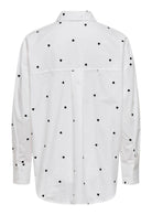 Jacqueline De Yong Camicia Donna Nelly Bianca Cuori Neri 15330490 White BLACK HEART JACQUELINE DE YONG 