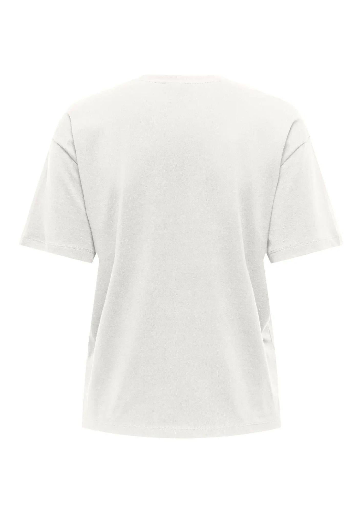 Jacqueline De Yong T-Shirt Donna Smilla Bianca 15359986 Cloud Dancer STONES JACQUELINE DE YONG 