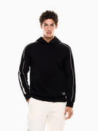 EA7 Emporio Armani Felpa con cappuccio Logo Series in misto cotone Uomo Nero 7M000972 AF10377 UC001 EA7 EMPORIO ARMANI 