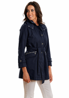 Satinette Trench Donna Blu 023 MARINA BLU SATINETTE 