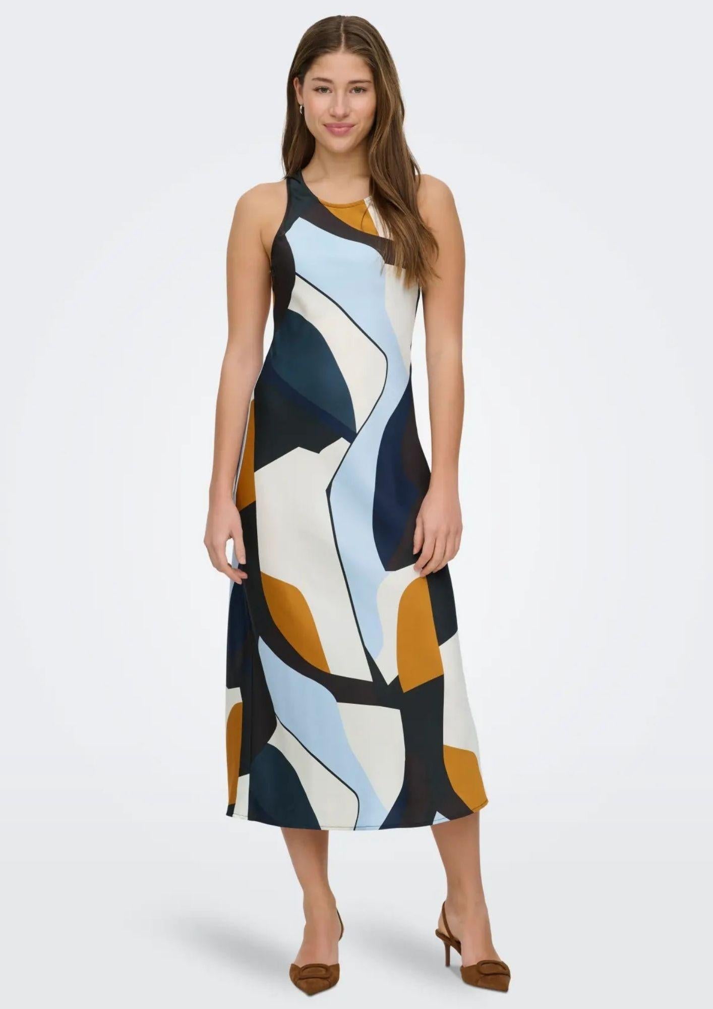 Only Abito Donna Chigo Blu Fantasia 15354751 Navy Blazer ONLY 