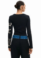 Desigual T-Shirt Donna Zagreb Nera 26SWTK18 2000 DESIGUAL 