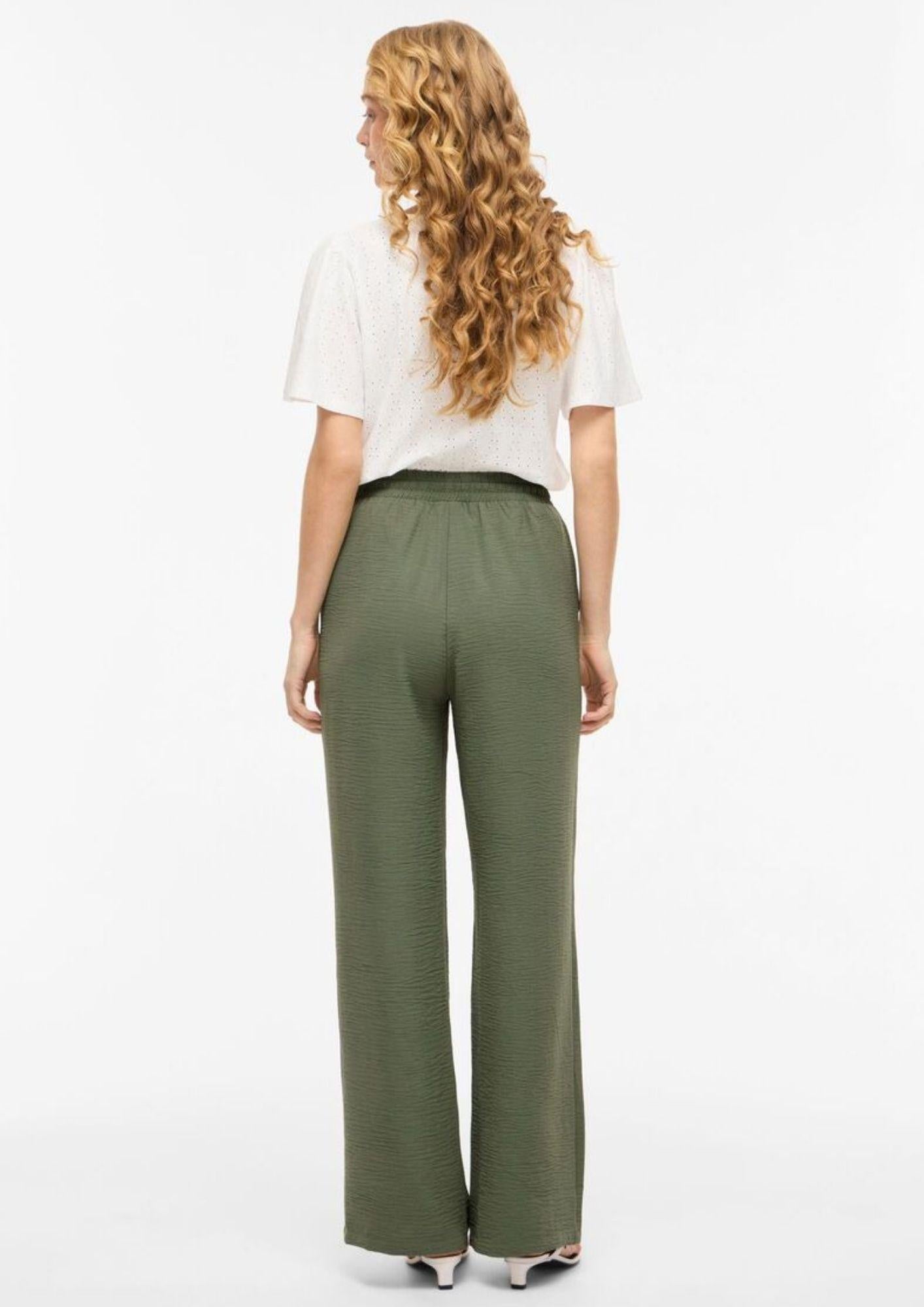 Vila Pantalone Donna Vijosa Blu Verde Oliva 14100308 Olivine VILA 