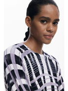 Desigual Maglione a righe mikado Donna Bianco 25WWJF41 2000 DESIGUAL 