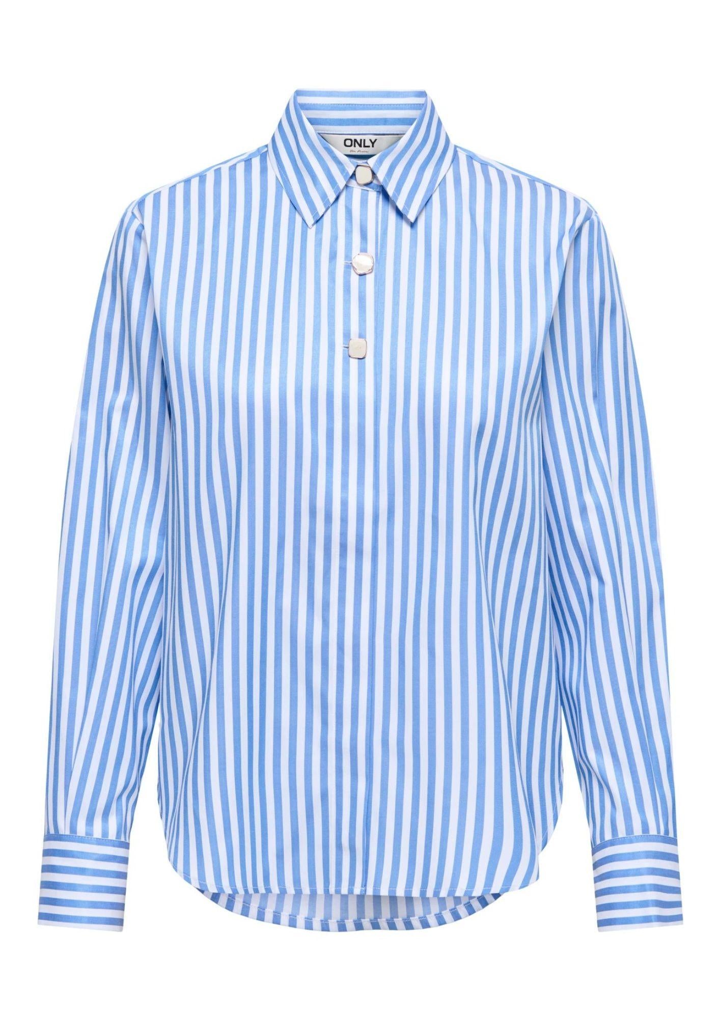 Only Camicia Donna Lyra Blu 15369914 Provence Cloud Dancer ONLY 
