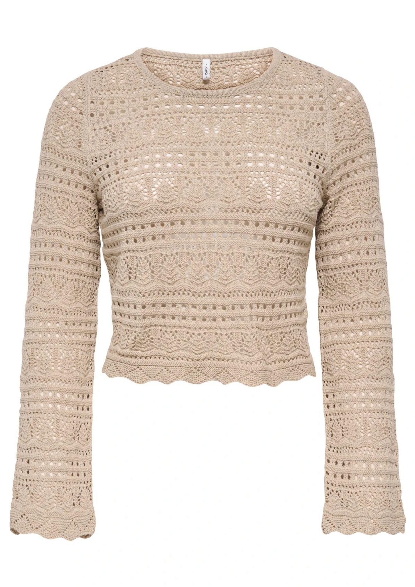 Only Pullover Donna Elke Beige 15363049 Oxford Tan ONLY 