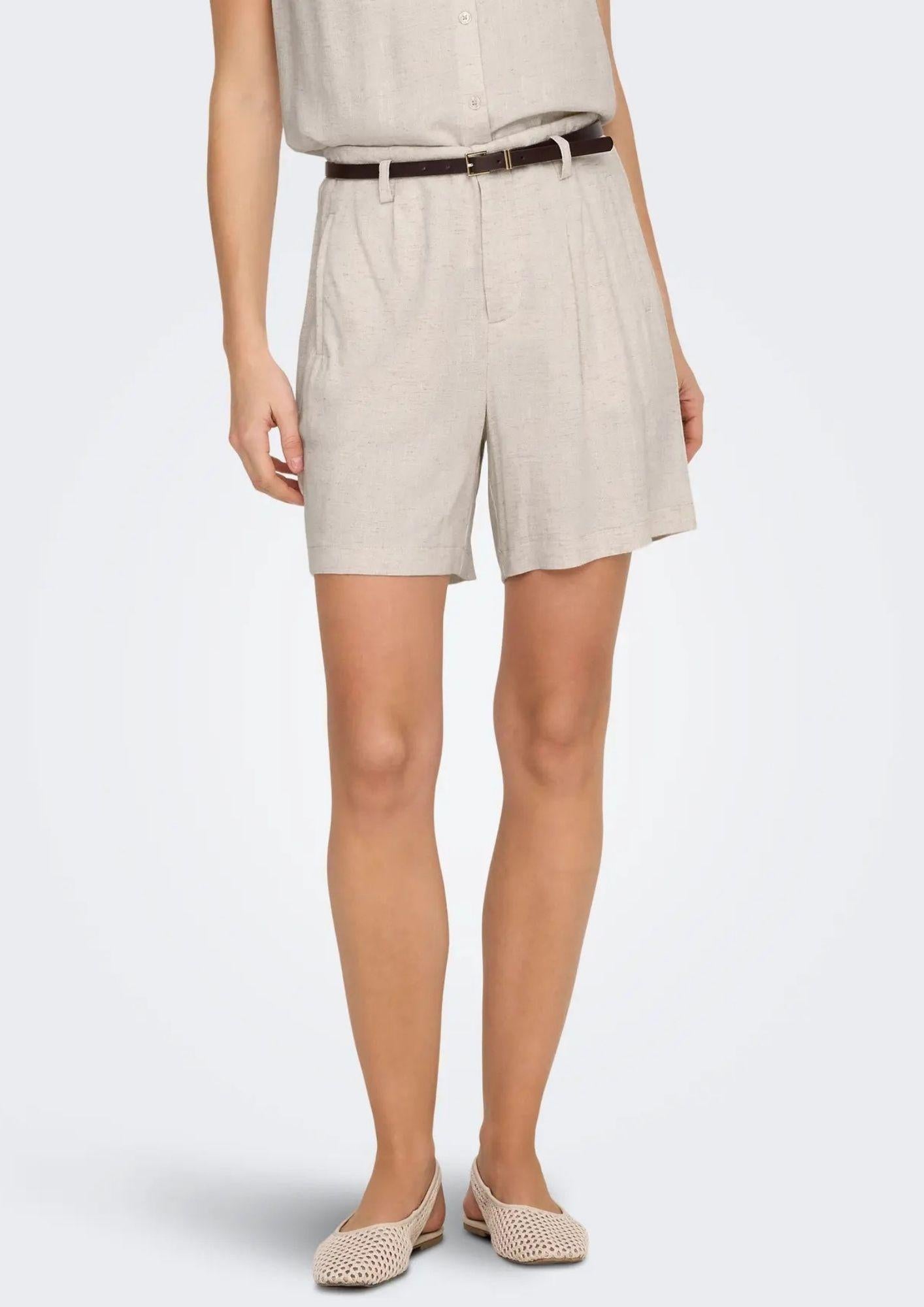 Only Shorts Donna Siesta Grigio Luna 15367413 Moonbeam ONLY 