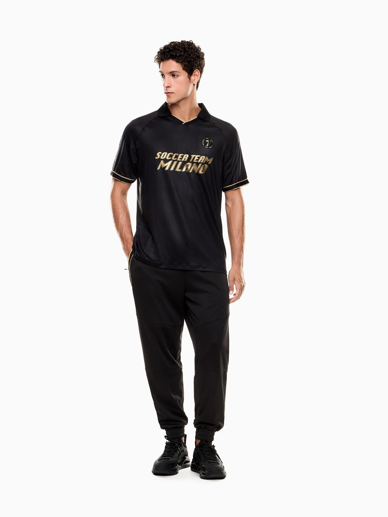 EA7 Emporio Armani Pantaloni jogger Soccer in tessuto tecnico Uomo Nero 7M000622 AF17089 UC001 EA7 EMPORIO ARMANI 
