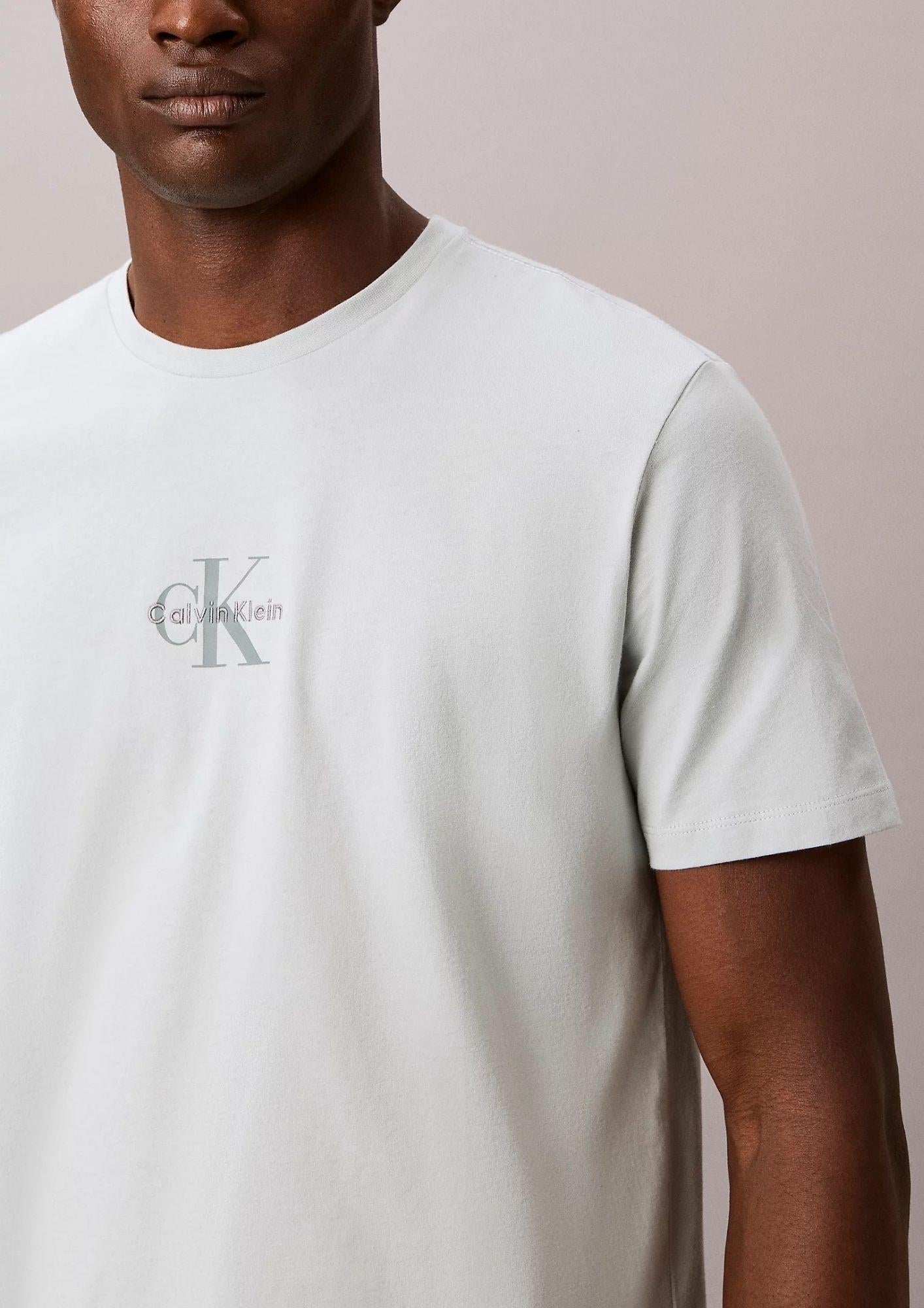 Calvin Klein T-Shirt Uomo Azzurro Polvere LV04RB866G 3Q0 CALVIN KLEIN 