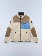 Napapijri Felpa in Pile con Zip Yupik Uomo Multicolour NP0A4GNT MQZ NAPAPIJRI 