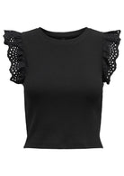 Only Top Donna Mathilda Nero 15308890 Black ONLY 