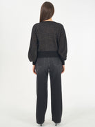 Yes Zee Cardigan Corto Donna Nero M092 IS00 0801 YES ZEE 