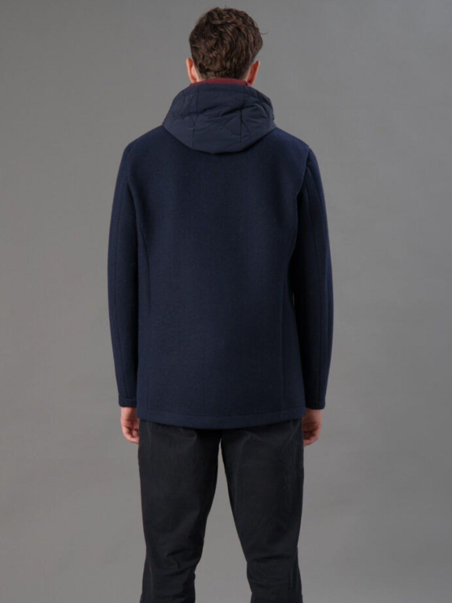 Rihunik Giubbino Uomo Quincey Cloth Blue Navy RIMA273J F0151 888 RIHUNIK 