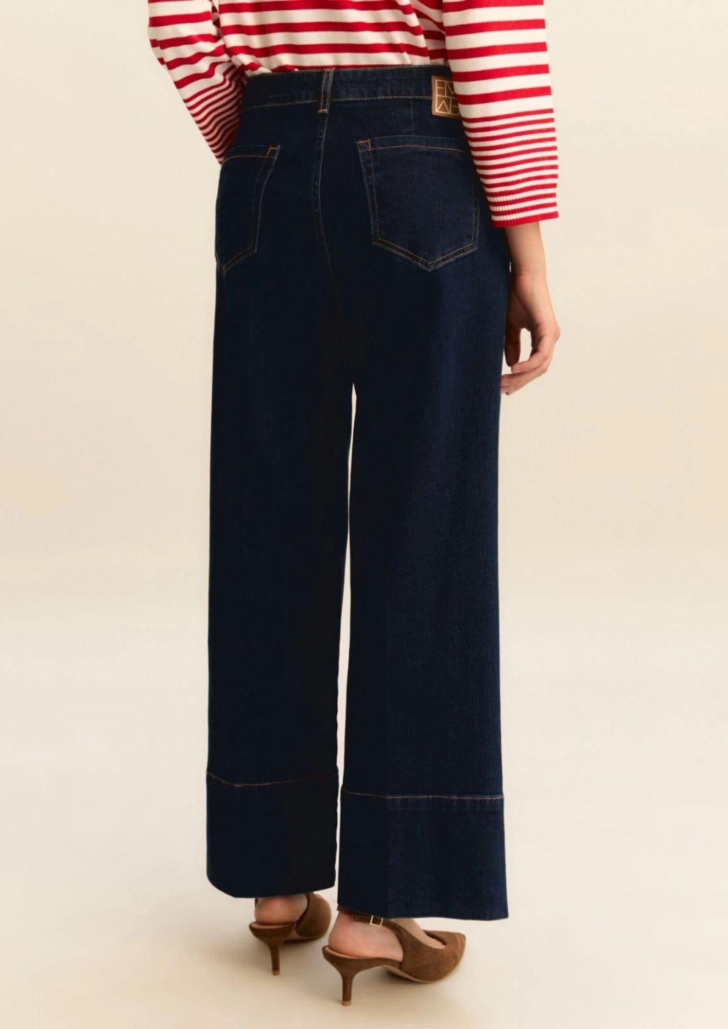 Emme Marella Jeans Donna Emmcropped Blu Notte 2615181011200 001 EMME MARELLA 