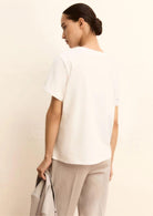 Emme Marella T-Shirt Donna Emmracconto Bianca Stampa Blu Foulard 2615971051200 001 EMME MARELLA 