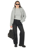 Yes Zee Giacca Invernale Donna Grigio Perla J028 M200 0819 YES ZEE 