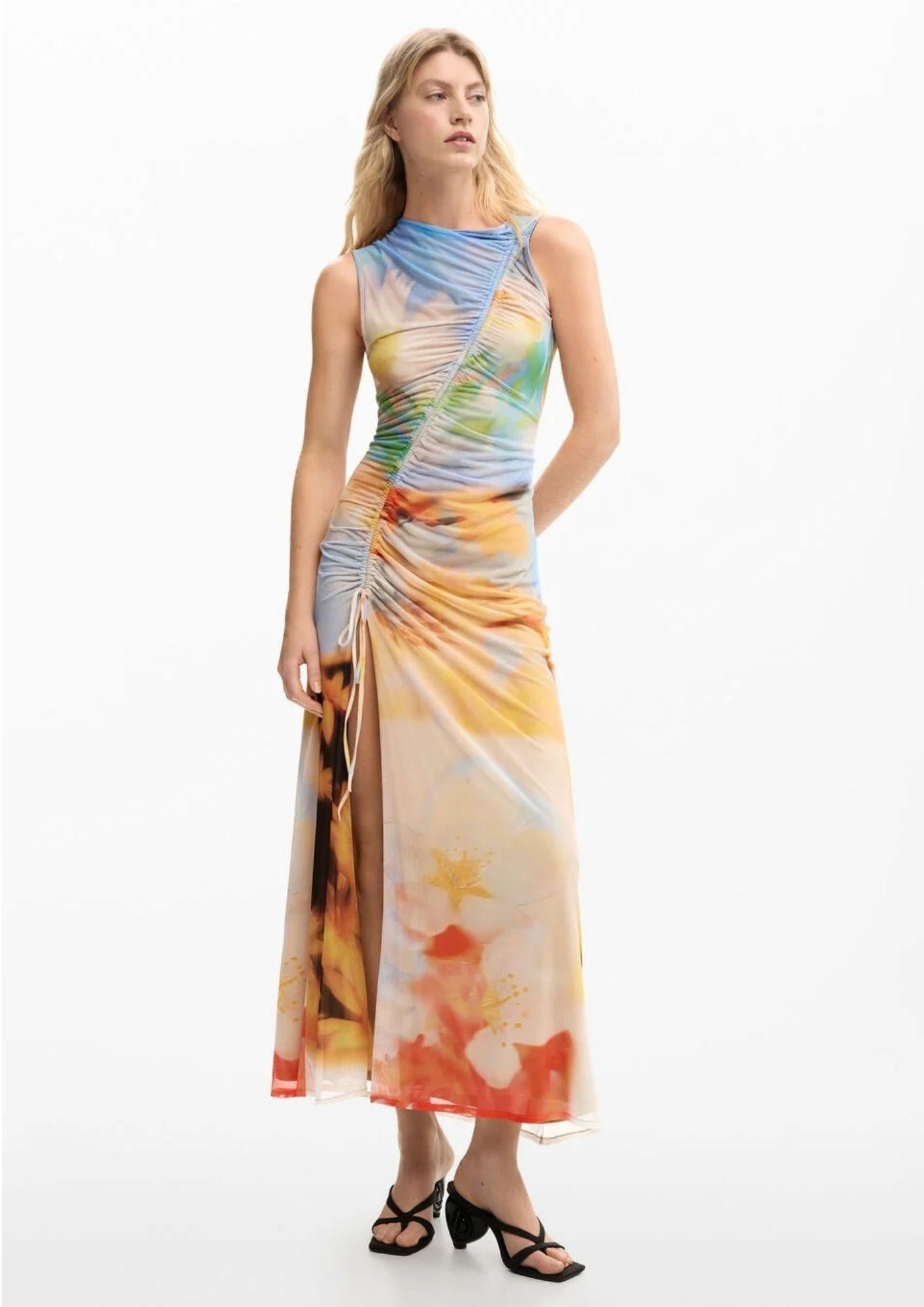 Desigual Vestito Donna Vestjade Azzurro 26SWVK38 9019 DESIGUAL 