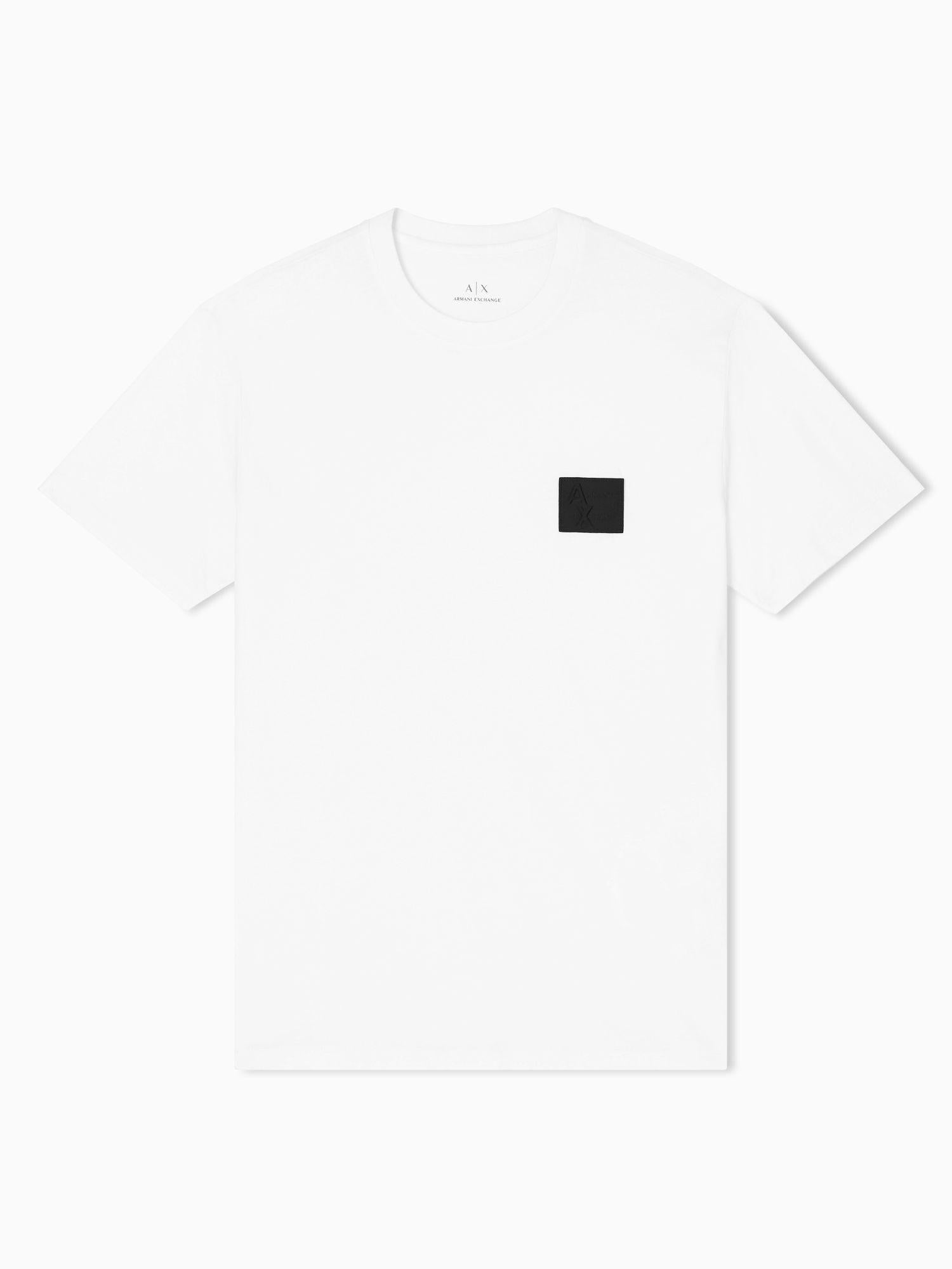 Armani Exchange T-shirt regular fit con patch Uomo Bianco XM001456 AF10358 U0009 ARMANI EXCHANGE 