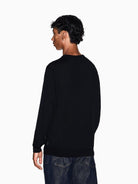Armani Exchange Maglione girocollo in lana vergine Uomo Nero 8NZM3A ZM8AZ 1200 ARMANI EXCHANGE 