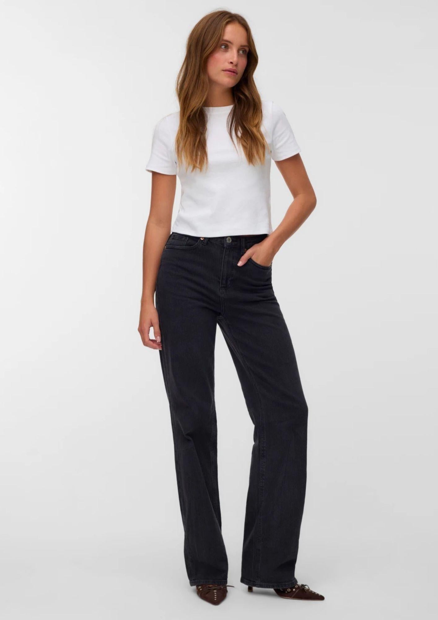 Vero Moda Jeans Donna Tessa Grigio Scuro 10327087 Dark Grey Denim VERO MODA 