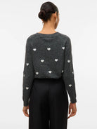 Vero Moda Pullover Donna Doffy Grigio Scuro 10330790 Dark Grey Melange VERO MODA 