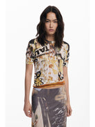 Desigual Gonna in tulle collage Donna 25WWFK05 2002 DESIGUAL 