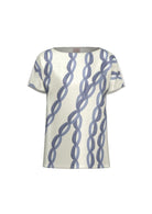 Emme Marella Camicia Donna Emmsansa Bianco Burro e Azzurro 2615111071200 006 EMME MARELLA 