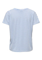 Jacqueline De Yong Top Donna Sissi Bianco e Blu Cashmere 15325267 Cashmere Blue CLOUD DANCER JACQUELINE DE YONG 