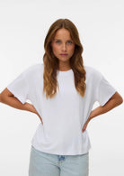 Vero Moda T-Shirt Donna Filli Bianca 10334654 Bright White VERO MODA 