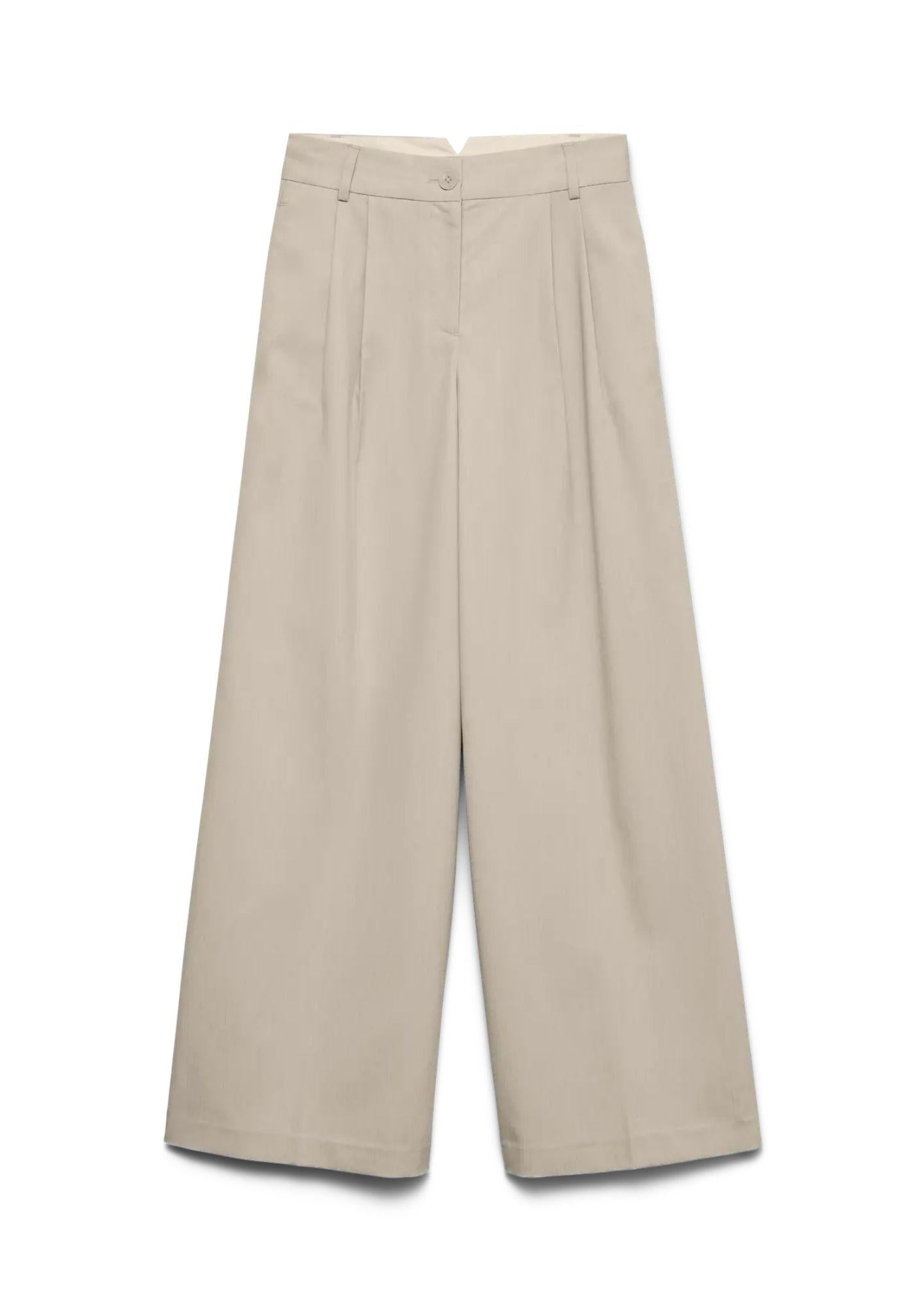 Vero Moda Pantalone Donna Nille Beige Avena 10342556 Oatmeal VERO MODA 